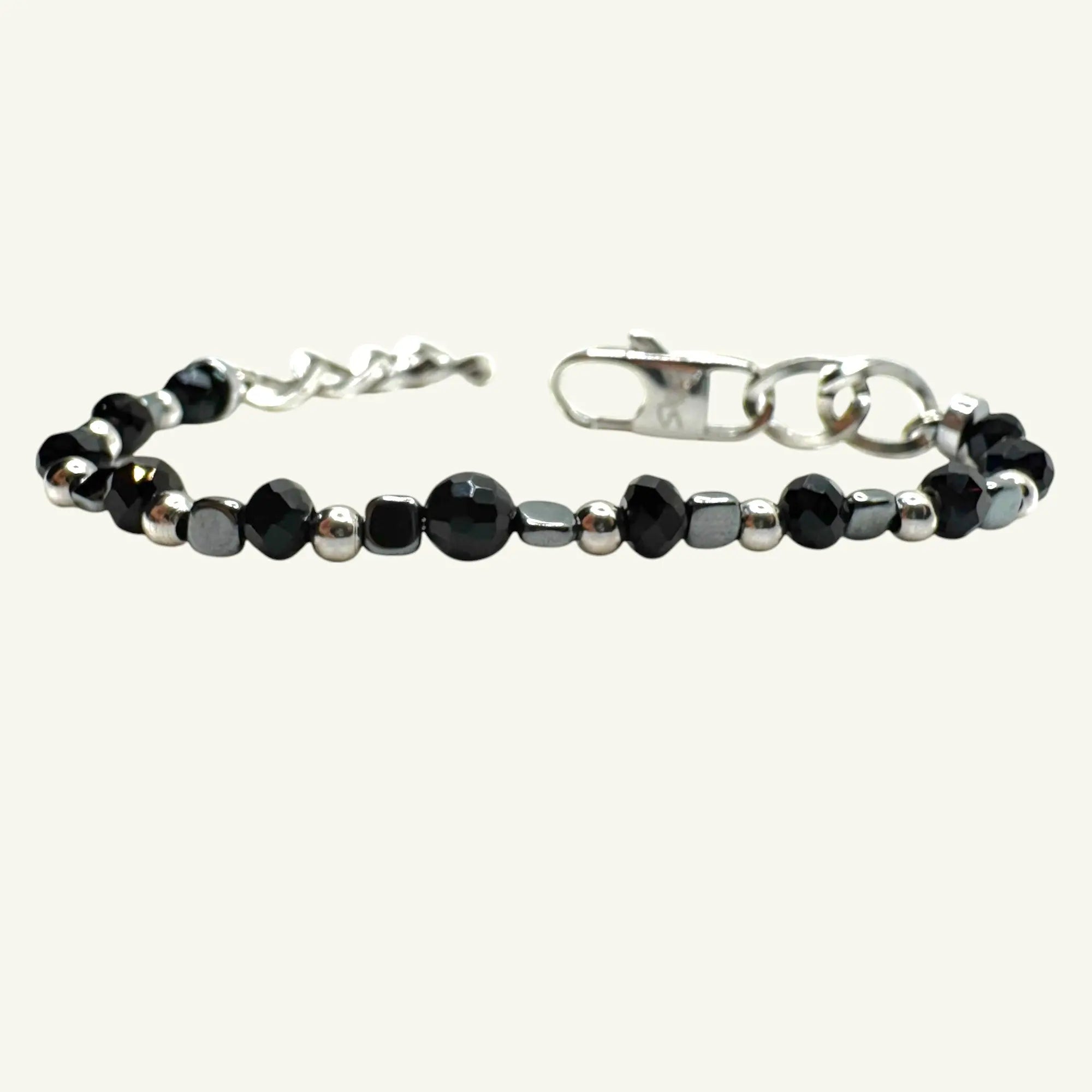Bracciale onice sfaccettato Sharifa Crystals